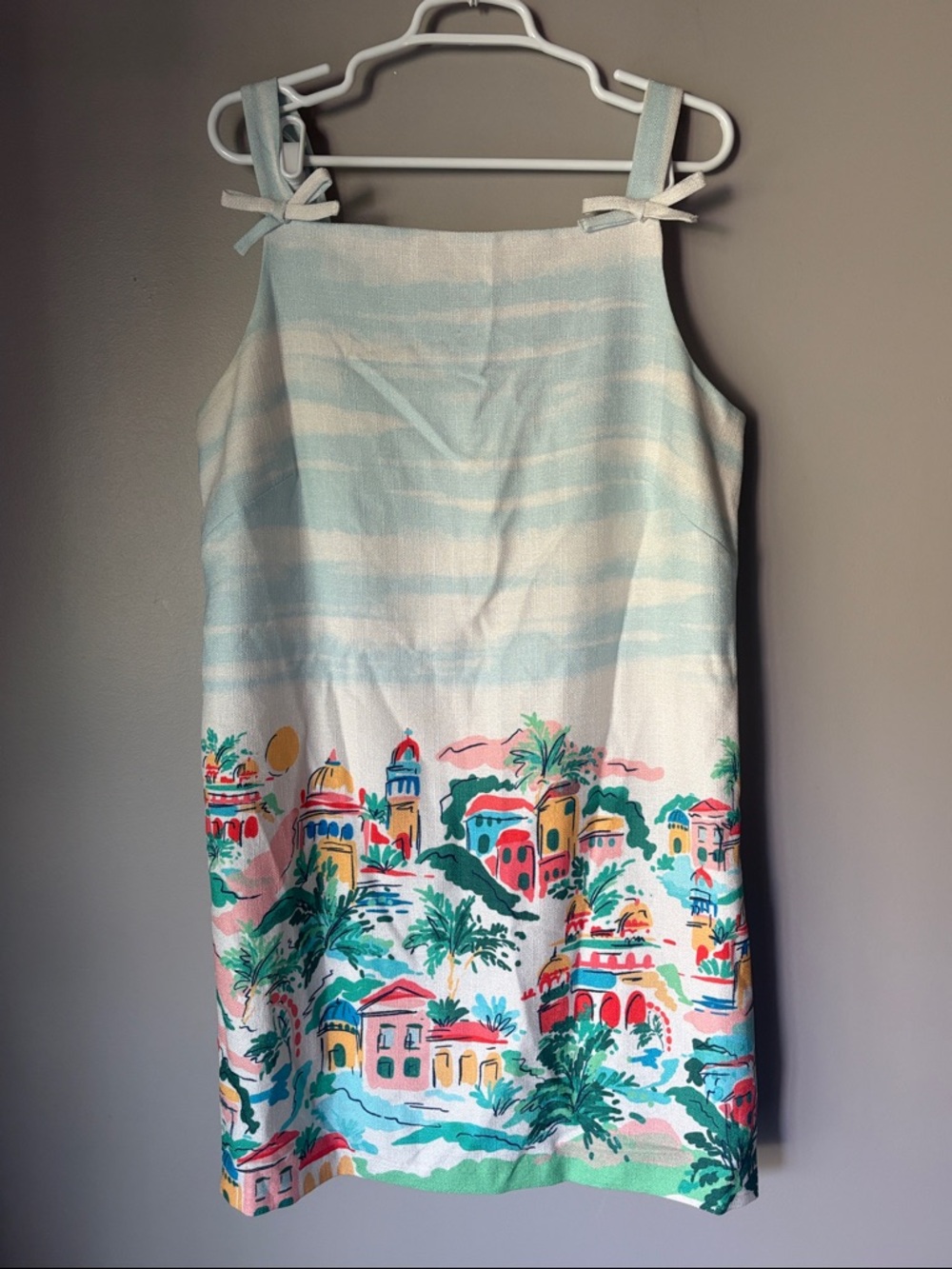 ELIZA J Women’s Vacation Print Bow Strap Dress